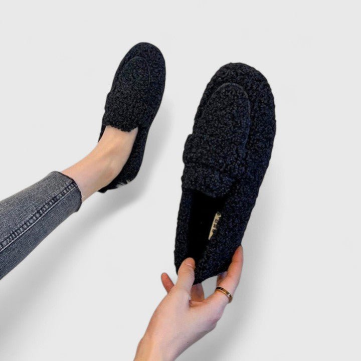 Greet | Zachte bouclé loafer