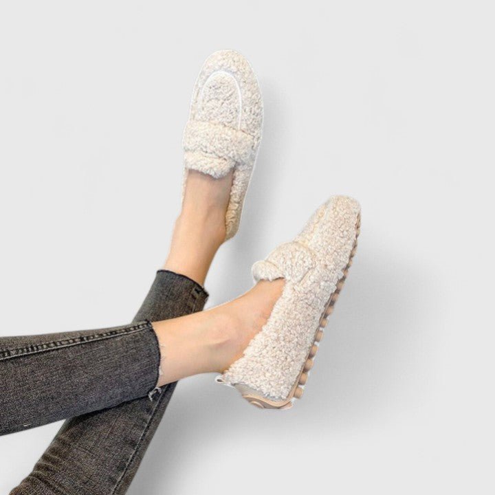 Greet | Zachte bouclé loafer