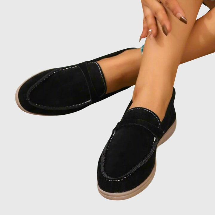 Hendrika | Taupekleurige casual loafer