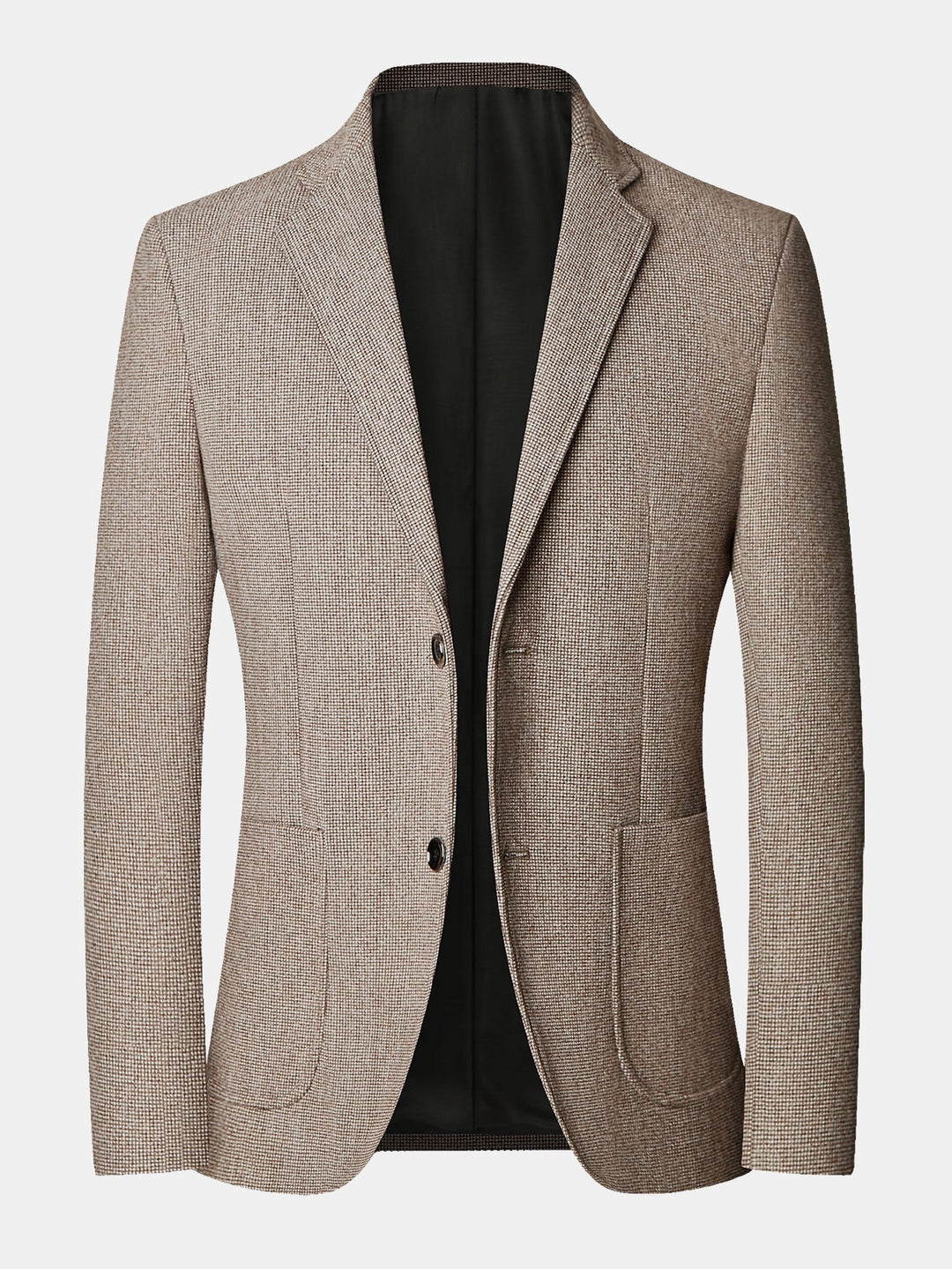 Ties | Blazer met fijne ruit in wollook