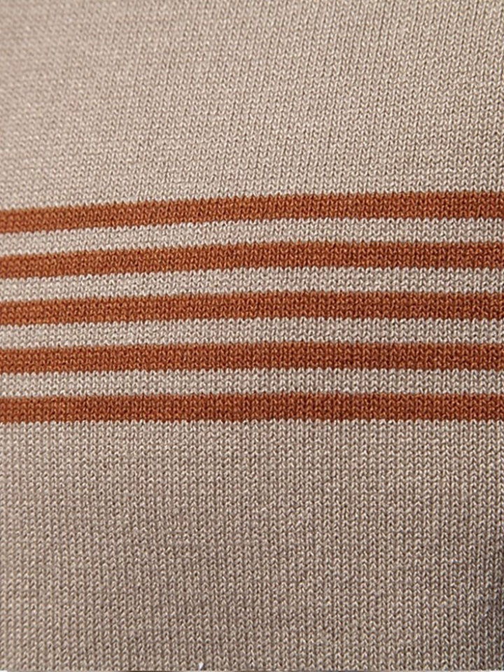 Timon | Witte polo met streepdetail