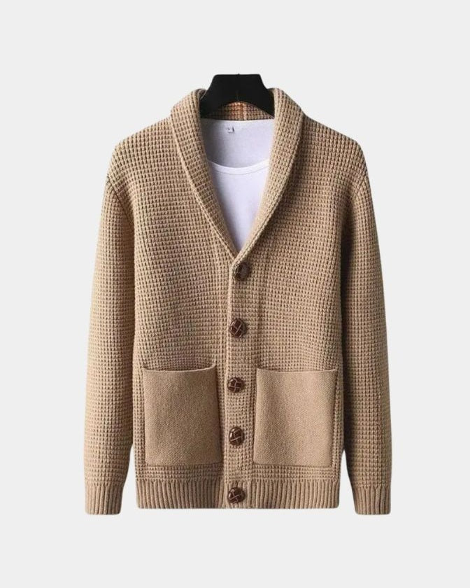 Watze | Beige vest met knopen