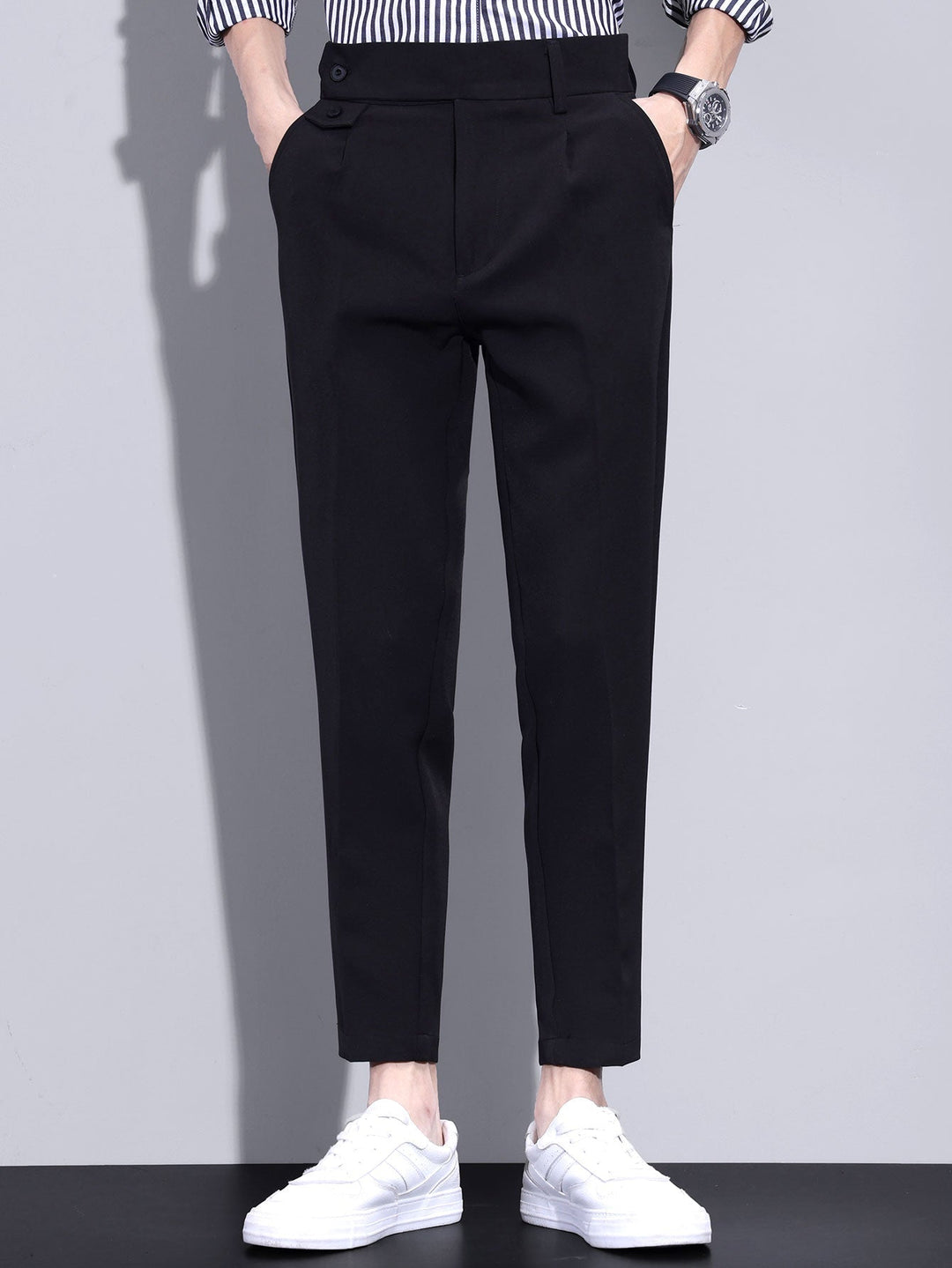 Wessel | Slim Fit Cropped Pantalon