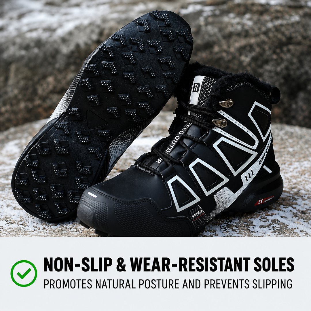 Arne | Zwarte hoge trailschoenen