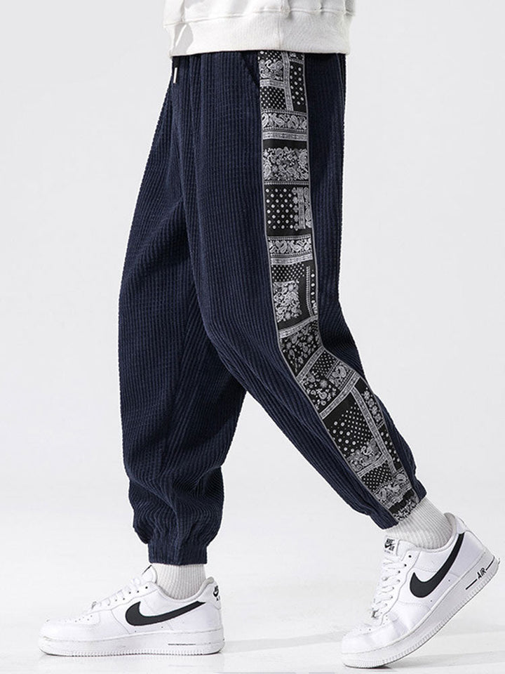 Roel | Corduroy Broek met Paisley Print