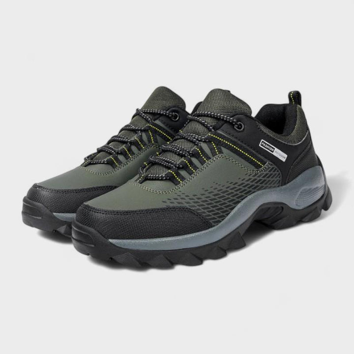 Bjorn | Donkergroene trailsneakers