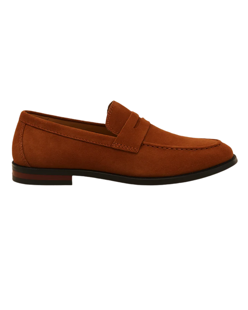 Bruno | Suède penny loafers in old-money stijl
