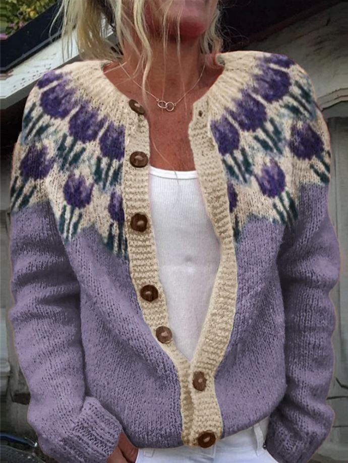 Elin | Bloemenprint vest