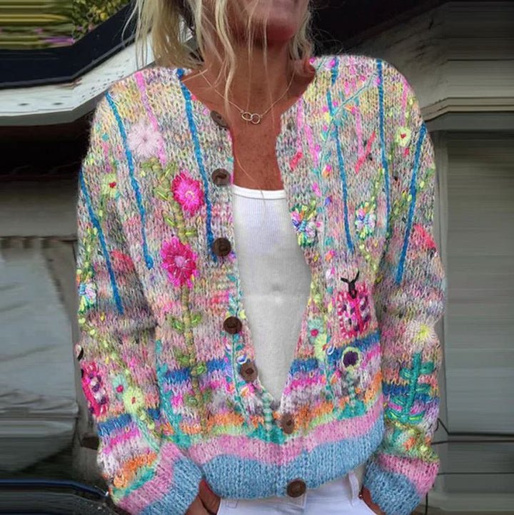 Noa | Elegant vest met bloemenprint