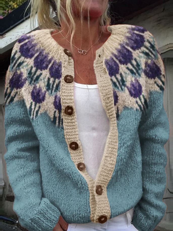 Elin | Bloemenprint vest