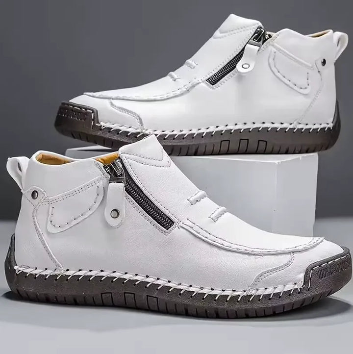 Chris | Bruine casual schoenen met rits