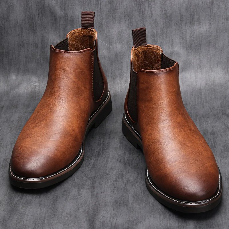Christiaan | Bruine klassieke chelseaboots
