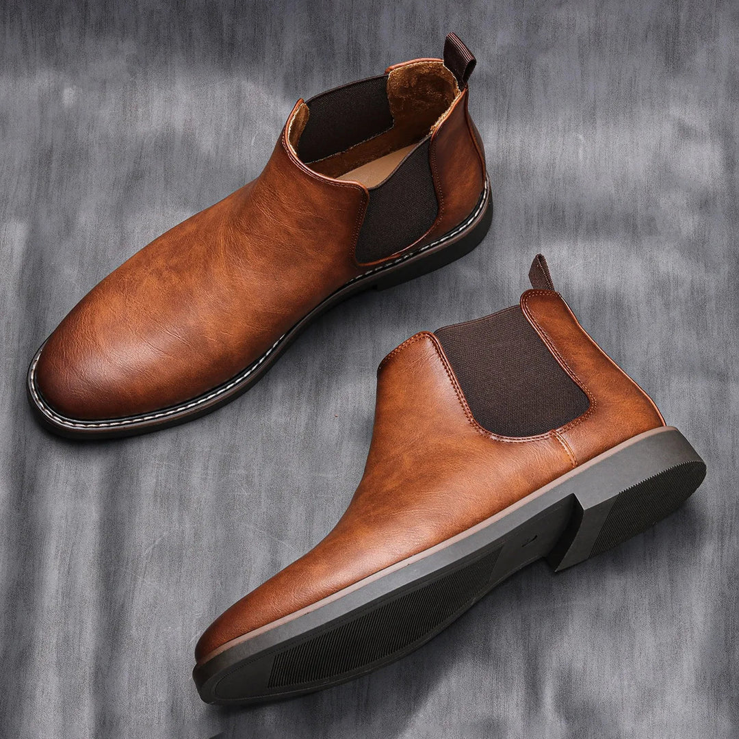 Christiaan | Bruine klassieke chelseaboots