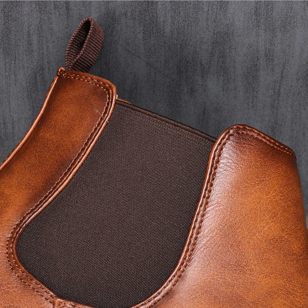Christiaan | Bruine klassieke chelseaboots