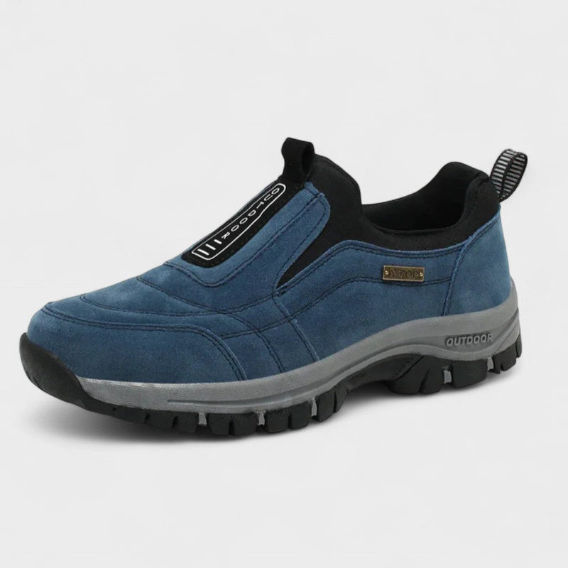 Dean | Blauwe comfortabele instappers