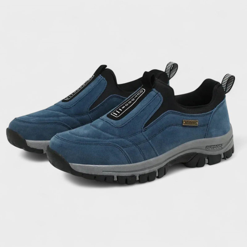 Dean | Blauwe comfortabele instappers