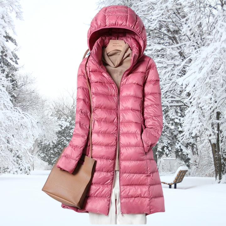 Dewi | Elegante jas in roze en fuchsia