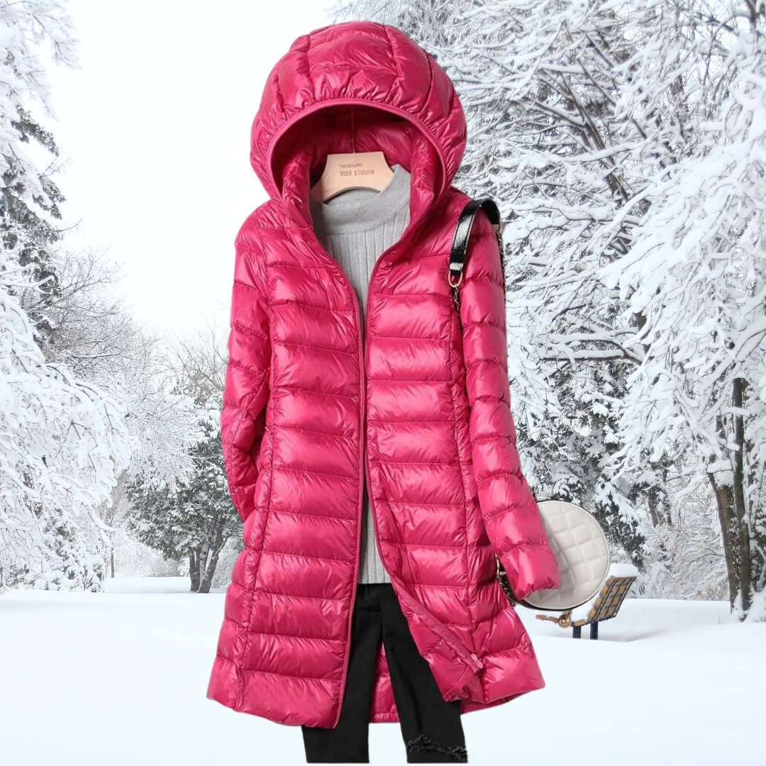 Dewi | Elegante jas in roze en fuchsia