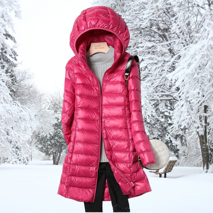 Dewi | Elegante jas in roze en fuchsia