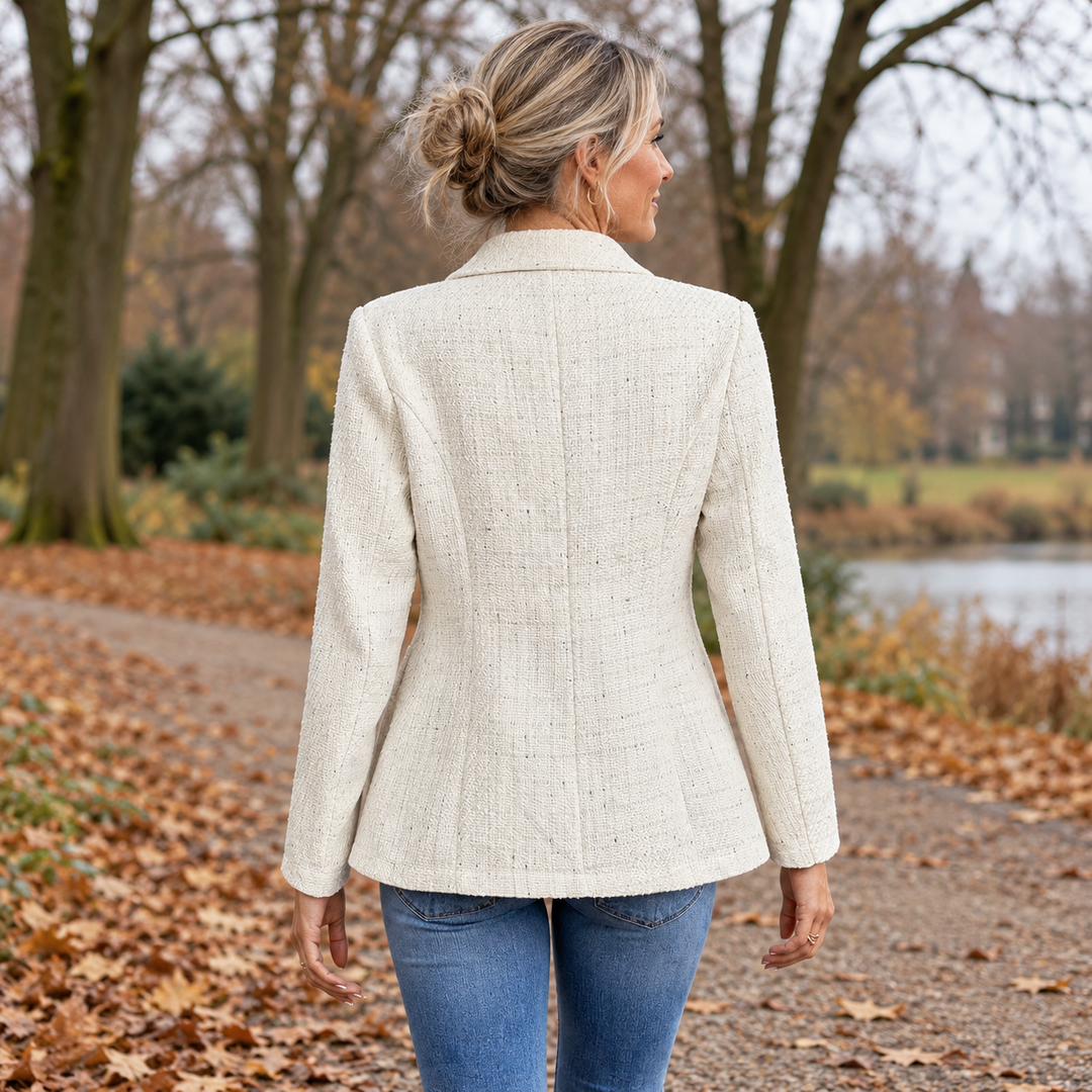 Elske | Luchtige blazer van licht tweed