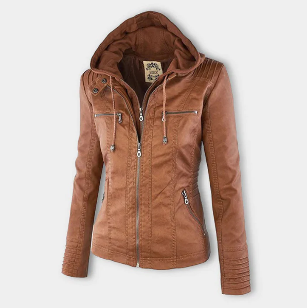 Esmee | Comfortabele jas in aardetinten