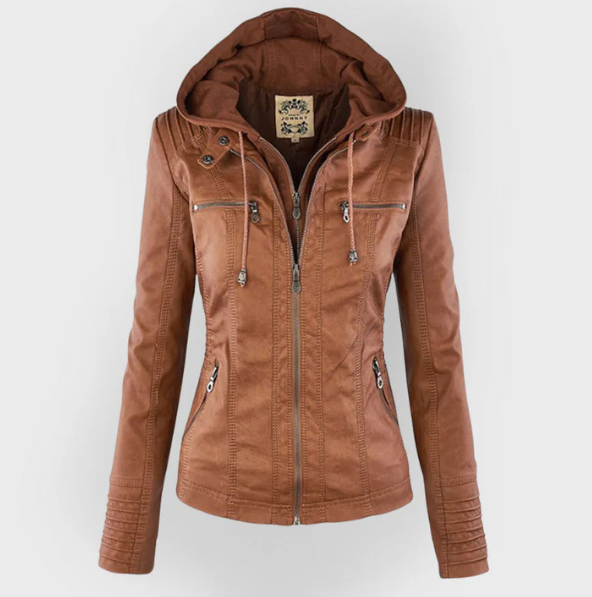 Esmee | Comfortabele jas in aardetinten