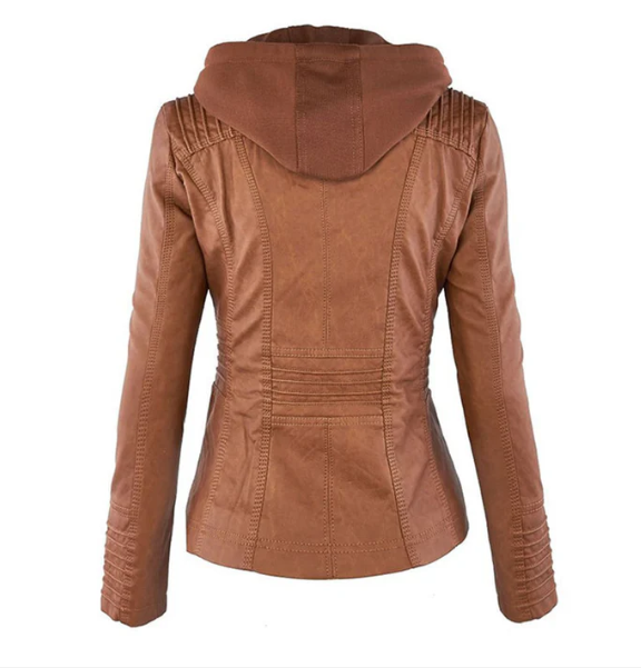 Esmee | Comfortabele jas in aardetinten