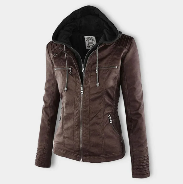 Esmee | Comfortabele jas in aardetinten