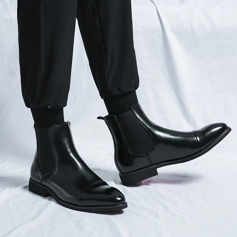 Everhard | Zwarte nette chelseaboots
