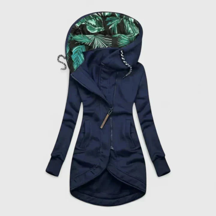 Femke | Comfortabele jas in donkere herfsttinten