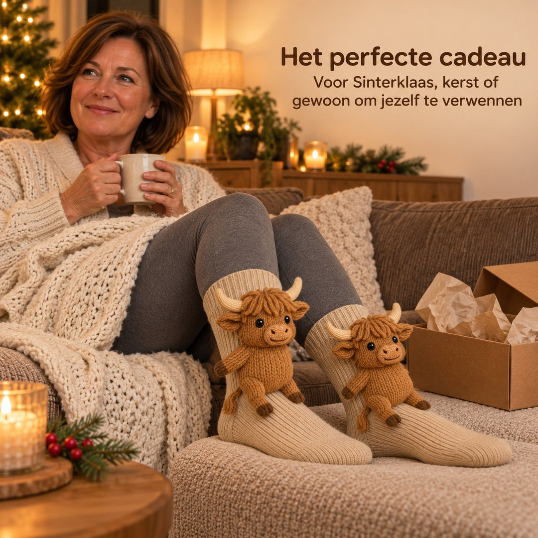 Fenna | Knuffelsokken Schotse Hooglander – Het perfecte cadeau