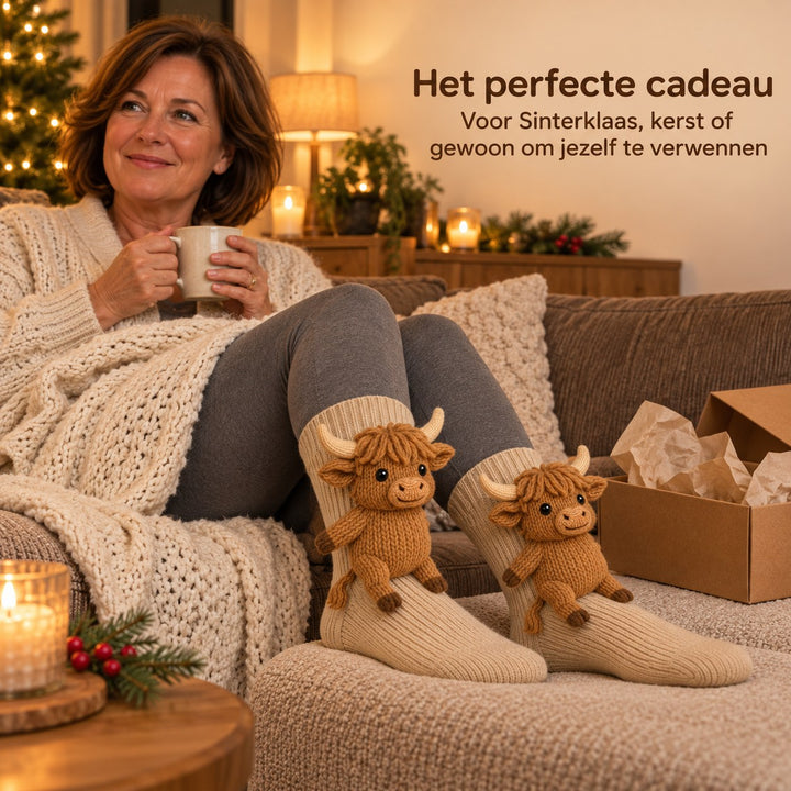 Fenna | Knuffelsokken Schotse Hooglander – Het perfecte cadeau