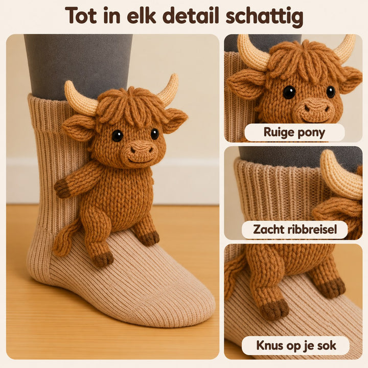 Fenna | Knuffelsokken Schotse Hooglander – Details