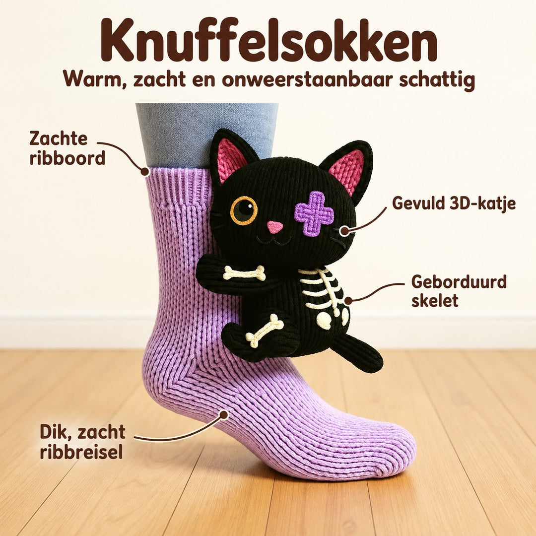 Floor | Knuffelsokken Skeletkat – Voordelen