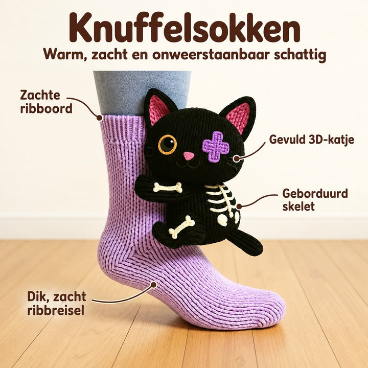 Floor | Knuffelsokken Skeletkat – Voordelen