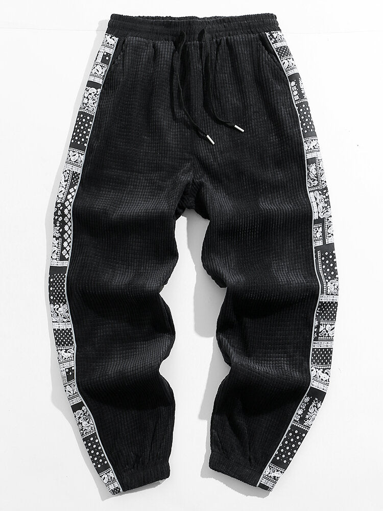 Roel | Corduroy Broek met Paisley Print