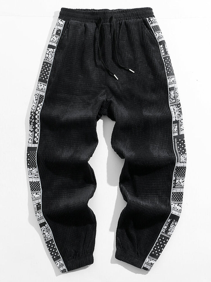 Roel | Corduroy Broek met Paisley Print