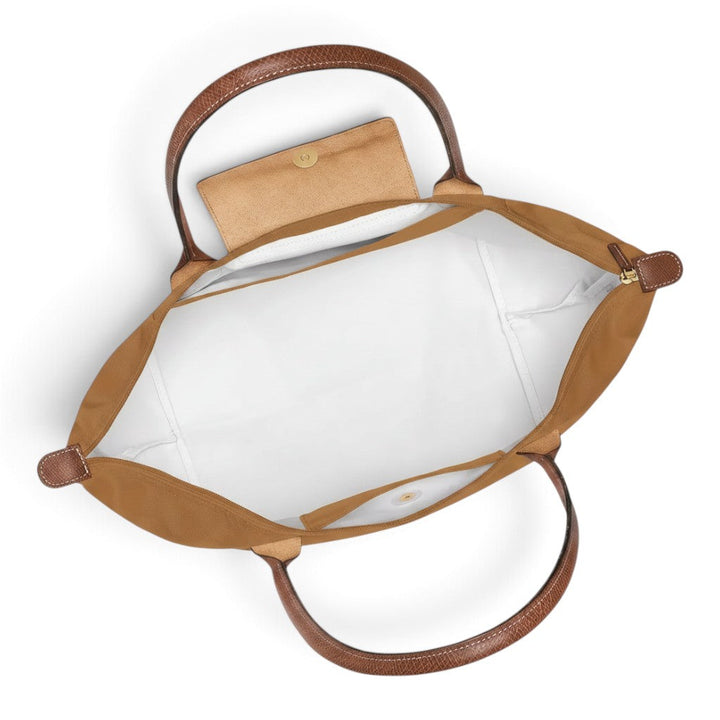 Ineke | Grote opvouwbare shopper in cognacbruin