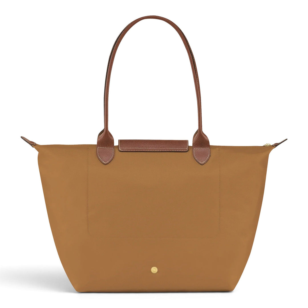 Ineke | Grote opvouwbare shopper in cognacbruin