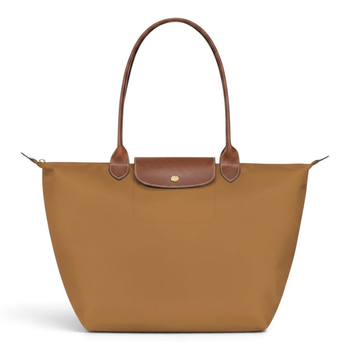 Ineke | Grote opvouwbare shopper in cognacbruin