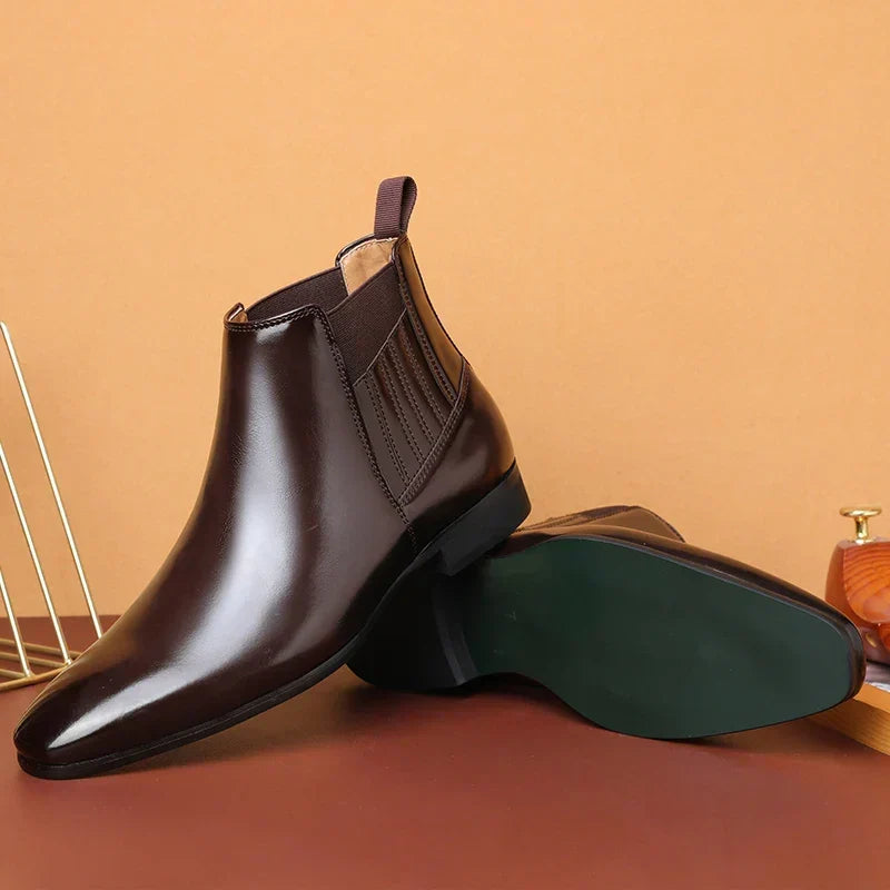 Ivo | Donkerbruine chelseaboots
