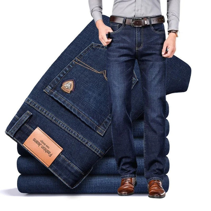 Wim | Klassieke jeans met rechte pijpen en stretch