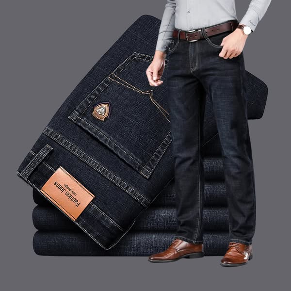 Wim | Klassieke jeans met rechte pijpen en stretch