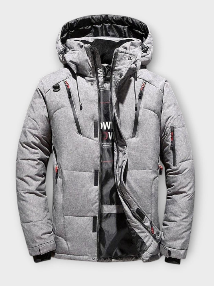 Joris | Oranje winterparka met capuchon