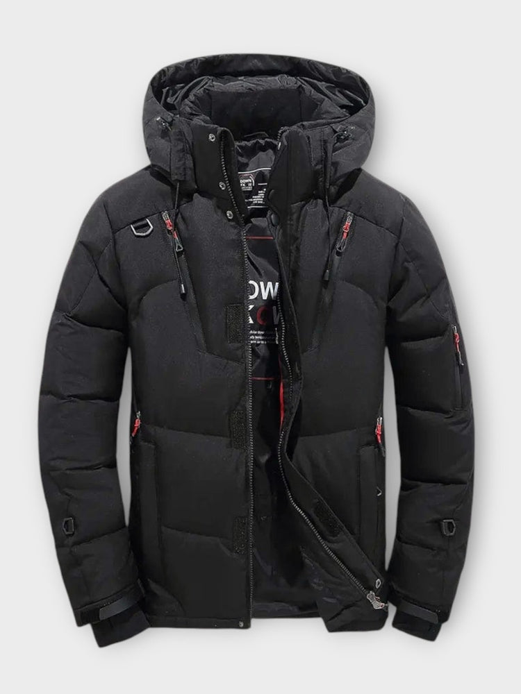 Joris | Oranje winterparka met capuchon