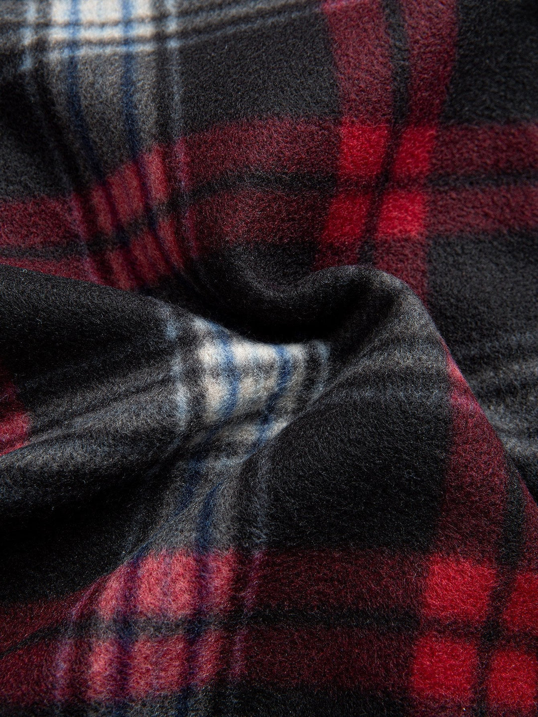 Henk | Flanellen hoodie met teddyvoering