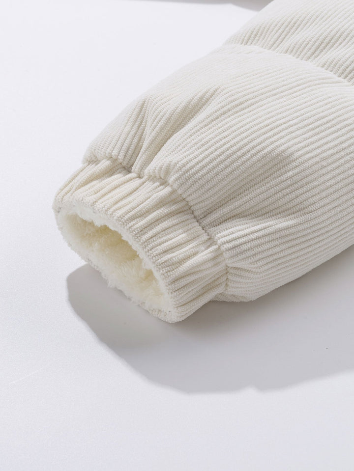 Martijn | Omkeerbare teddy corduroy jas