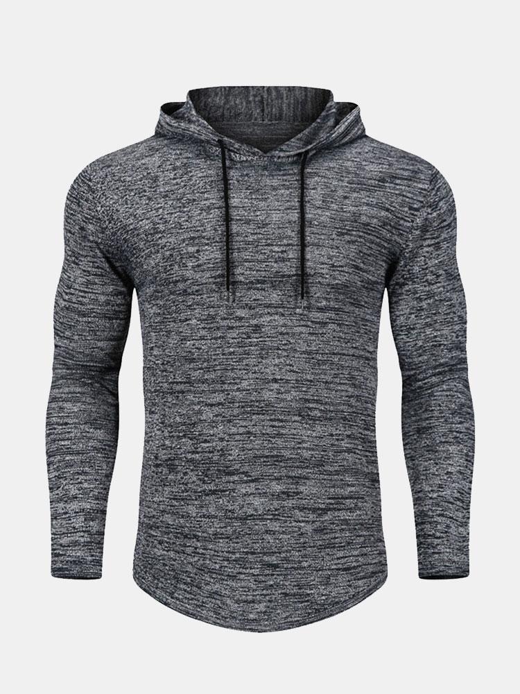 David | Slim-fit gebreide trui met capuchon