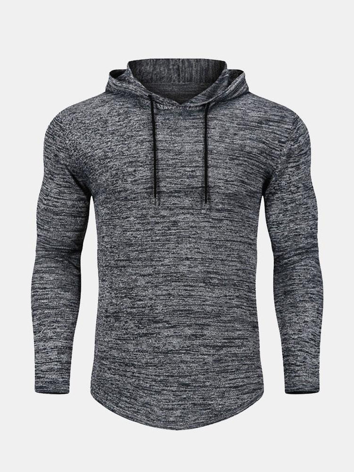 David | Slim-fit gebreide trui met capuchon