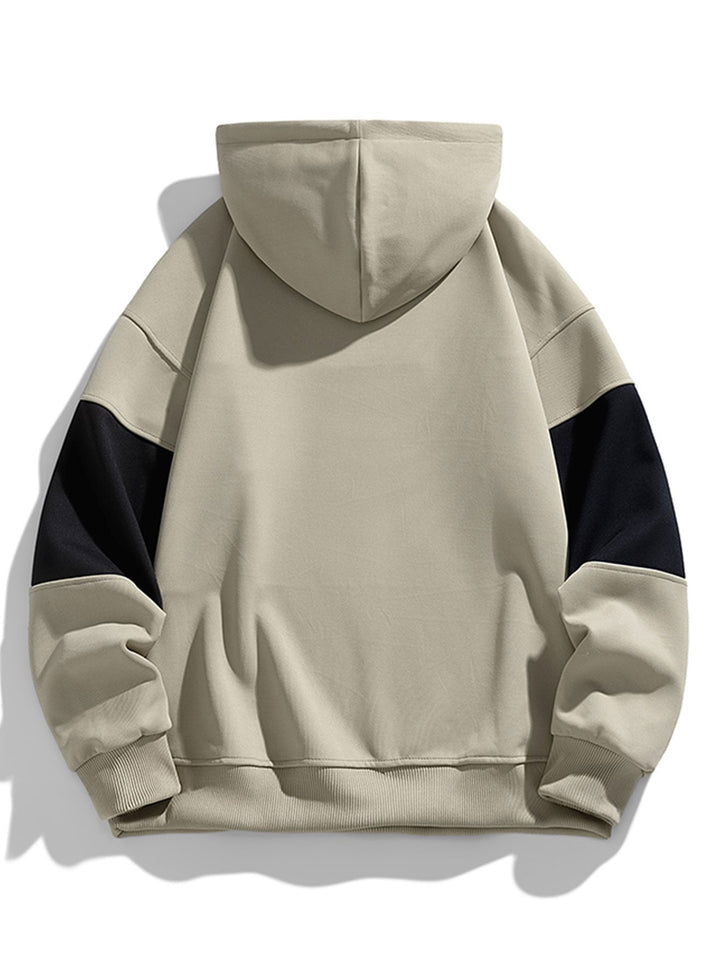 Kaj | Hoodie met kleurvlakken en relaxte pasvorm